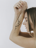 Abstract Woman Linework – 2-week tattoo