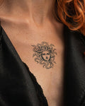 Medusa Linework – 2-week tattoo