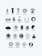 Spiritual Symbols Bundle(24 Tattoos)